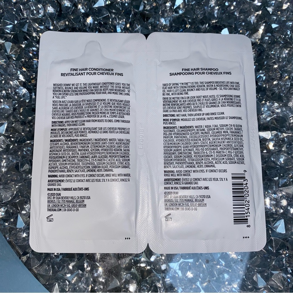 OUAI Shampoo & Conditioner Sample - Picture 2 of 2